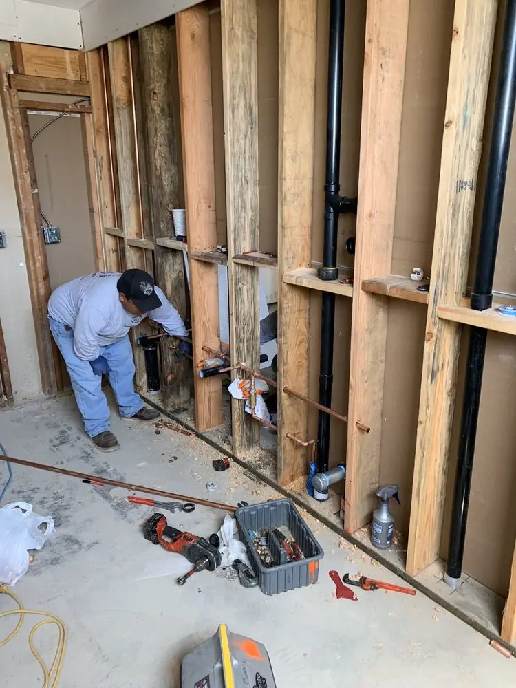 Commercial rough-in plumbing for Water Heater Replacement in Flagler Heights